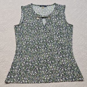 Tommy Hilfiger Navy Floral Tank Top Floral Size XS